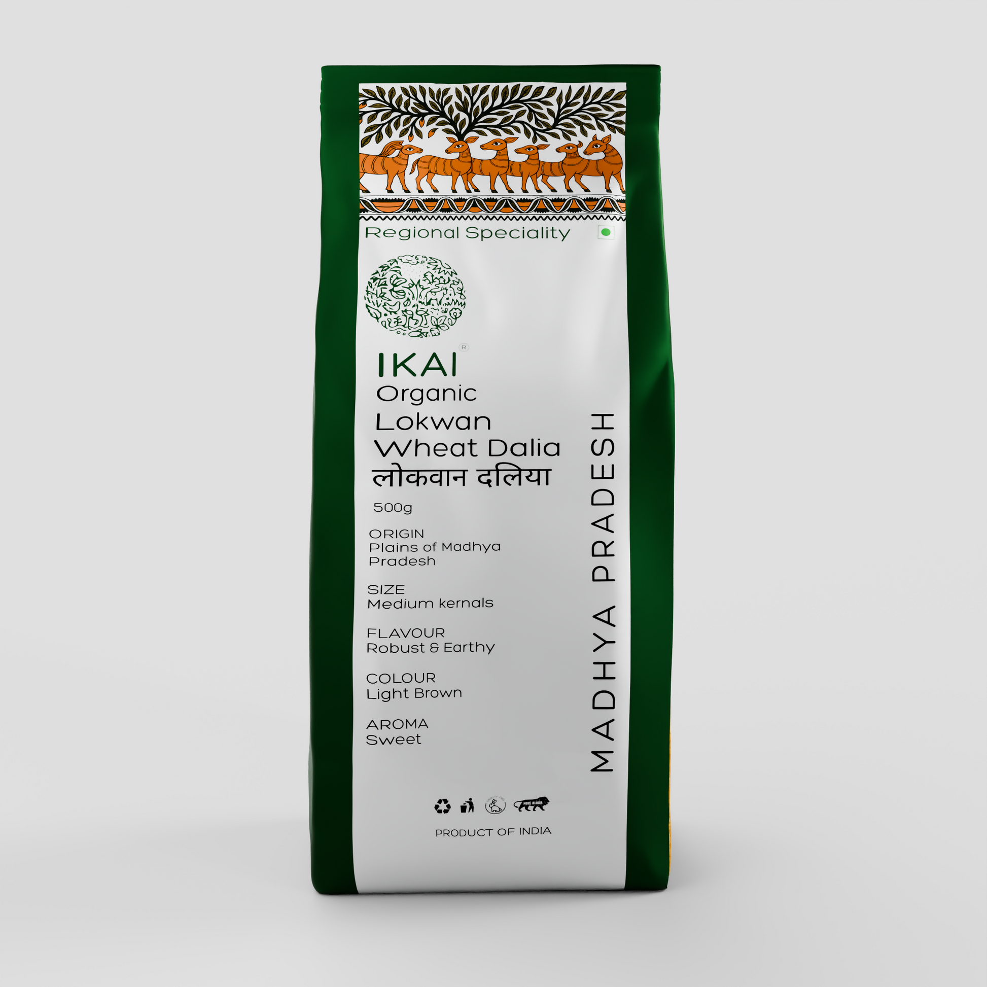 IKAI Organic Lokwan Wheat Dalia