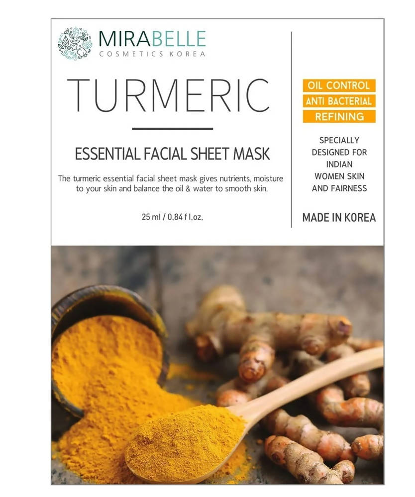 Mirabelle Korea Turmeric Essential Facial Sheet Mask