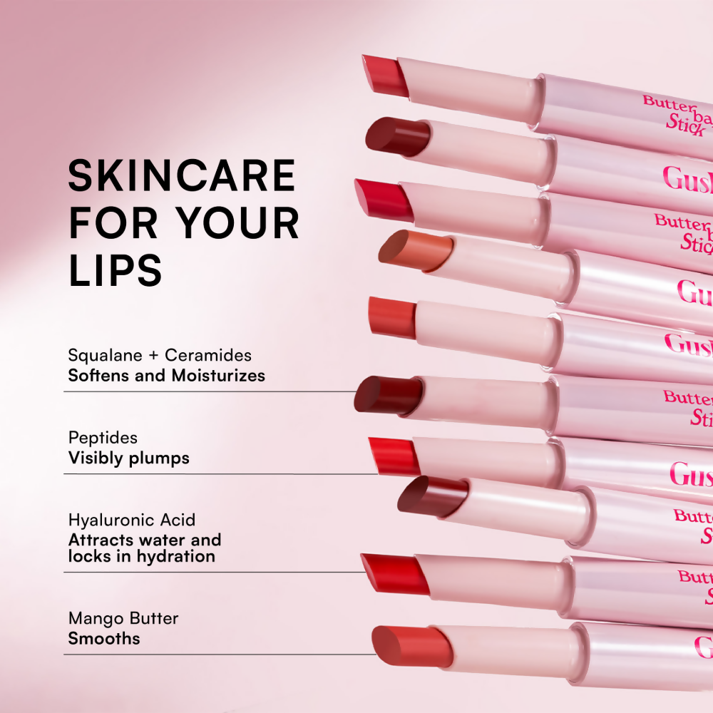 Gush Beauty Hybrid Gloss Butter Balm High Shine & Hydrating - Sheer Orange