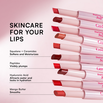 Gush Beauty Hybrid Gloss Butter Balm High Shine & Hydrating - Sheer Orange