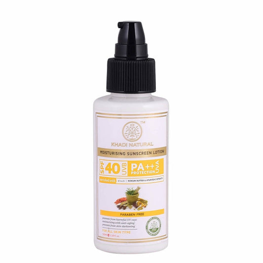 Buy Khadi Natural Moisturising Sunscreen Lotion SPF 40 from DrMediCart, Ship from India to USA
