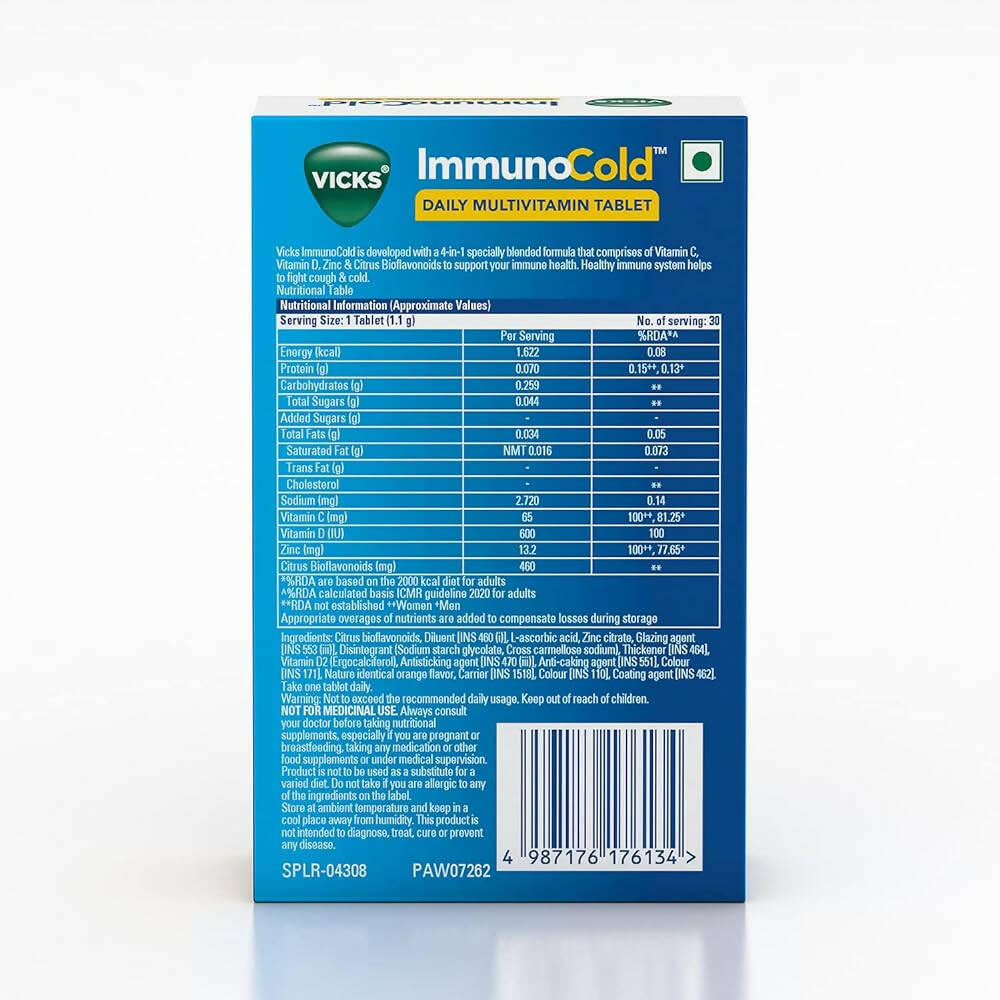 Vicks ImmunoCold Daily Multivitamin Tablets - Drmedicart