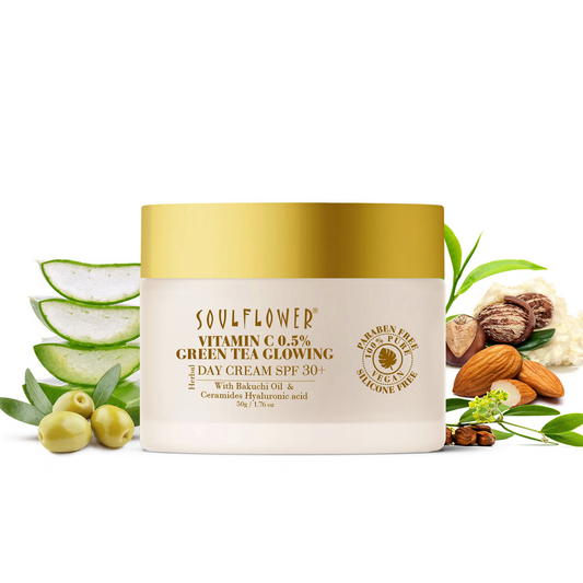 Buy Soulflower Vitamin C Green Tea Glowing Day Cream from DrMediCart, Ship from India to USA