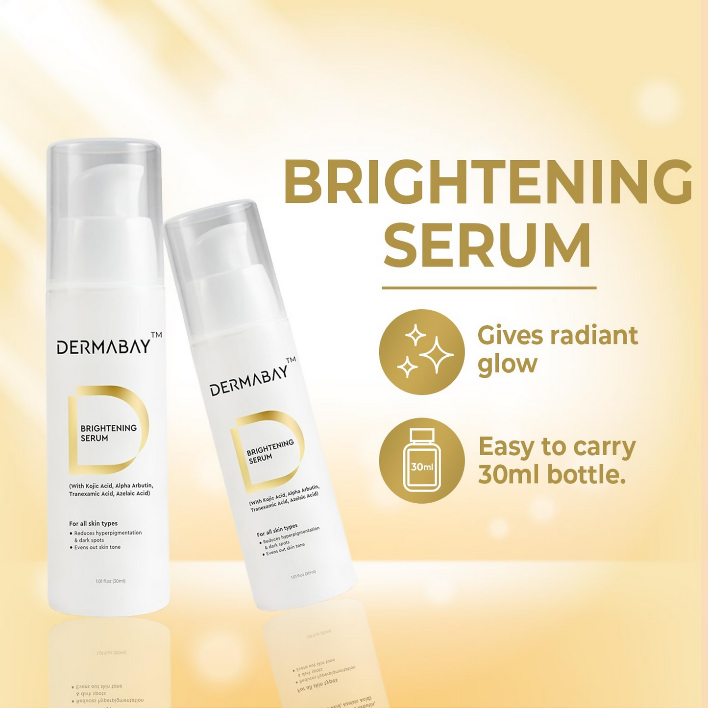 Dermabay Skin Brightening Face Serum With Kojic Acid & Alpha Arbutin