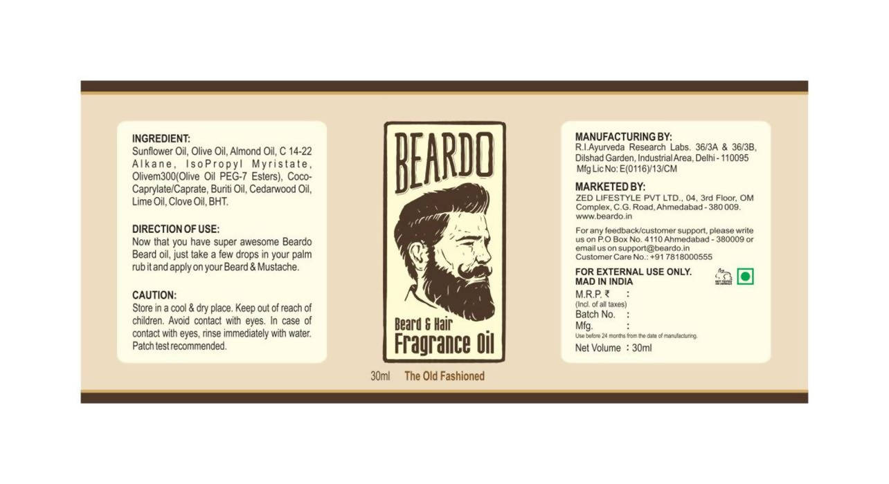 Beardo The Old Fashioned Beard Oil & Beard Wash Combo - DrMediCart