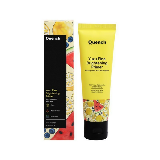 Quench Vitamin C Brightening Primer with Yuzu Extracts & Hydrates & Brightens Skin