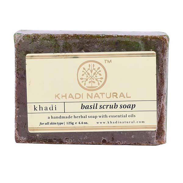 Buy Khadi Natural Herbal Basil Scrub Soap from DrMediCart, Ship from India to USA