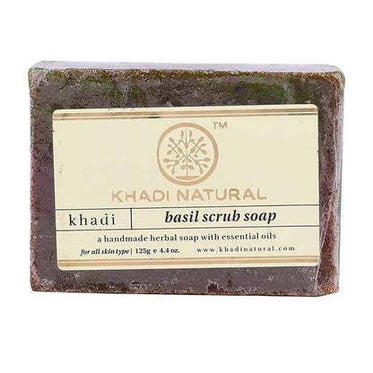 Buy Khadi Natural Herbal Basil Scrub Soap from DrMediCart, Ship from India to USA