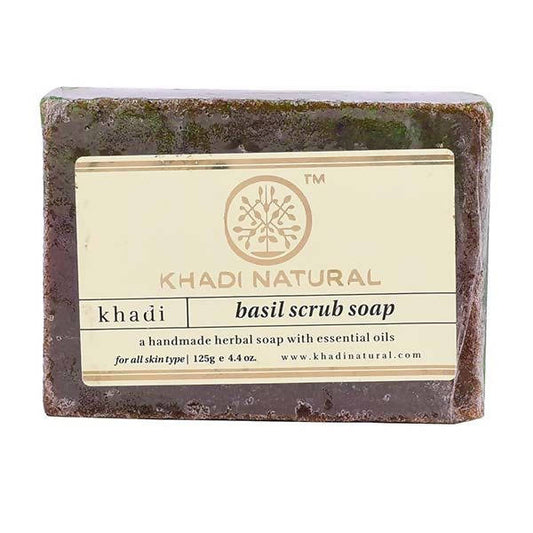 Buy Khadi Natural Herbal Basil Scrub Soap from DrMediCart, Ship from India to USA