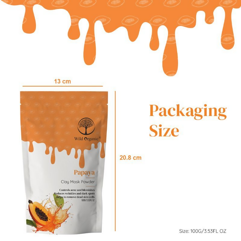 Wild Organic Papaya Clay Mask Powder