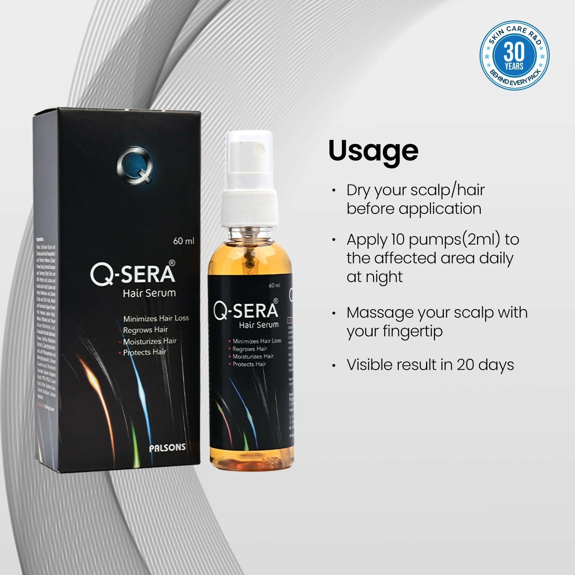 QSERA Hair Serum for Hair Fall Control