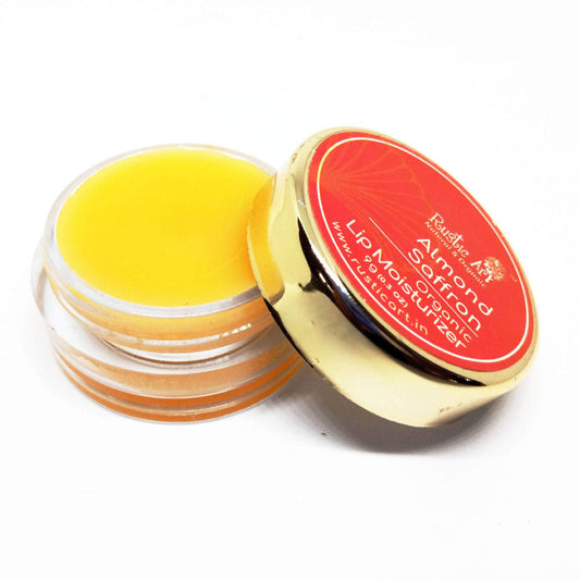 Buy Rustic Art Almond Saffron Organic Lip Moisturizer from DrMediCart, Ship from India to USA