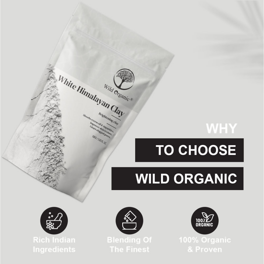 Wild Organic White Himalayan Brightening Clay Powder