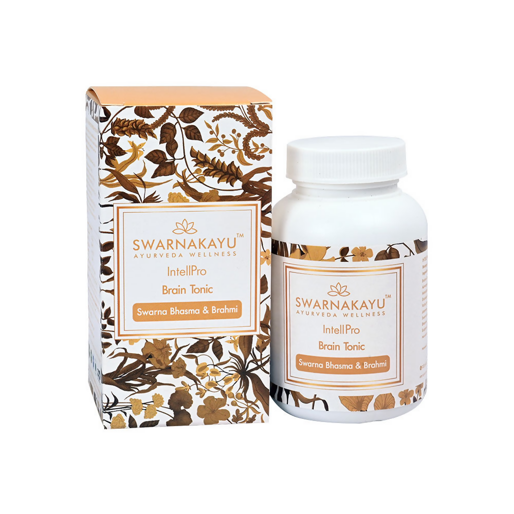 Swarnakayu Intellpro Brain Tonic Tablets With Swarna Bhasma & Brahmi