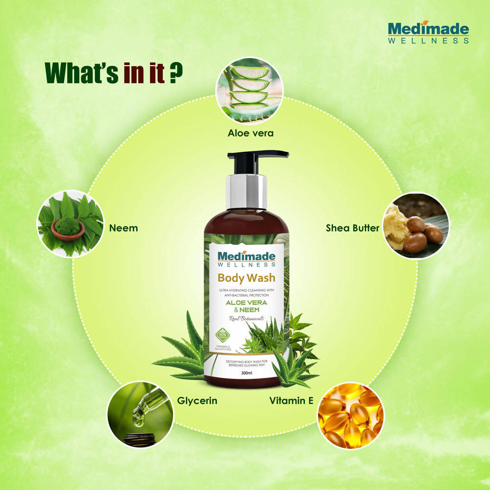 Medimade Wellness Aloevera & Neem Body Wash - DrMediCart