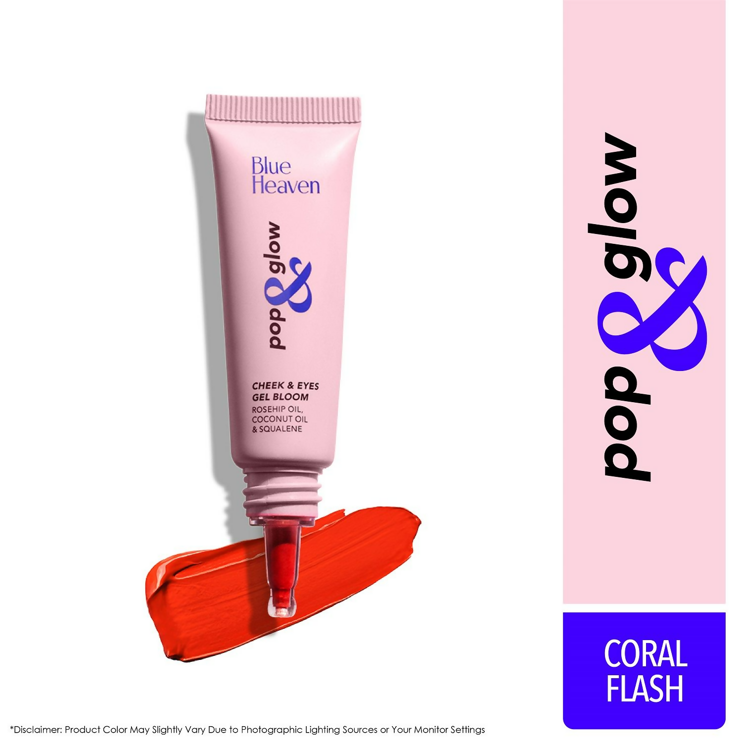 Blue Heaven Pop & Glow Blush - Coral Flash