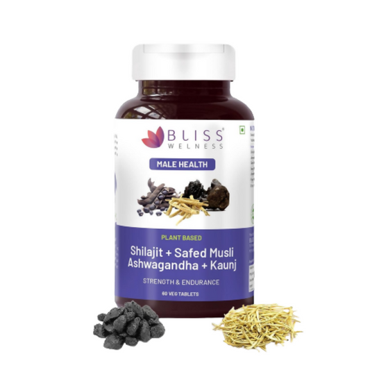 Bliss Welness Sj Ashwagandha Kaunj Safed Musli Tablets
