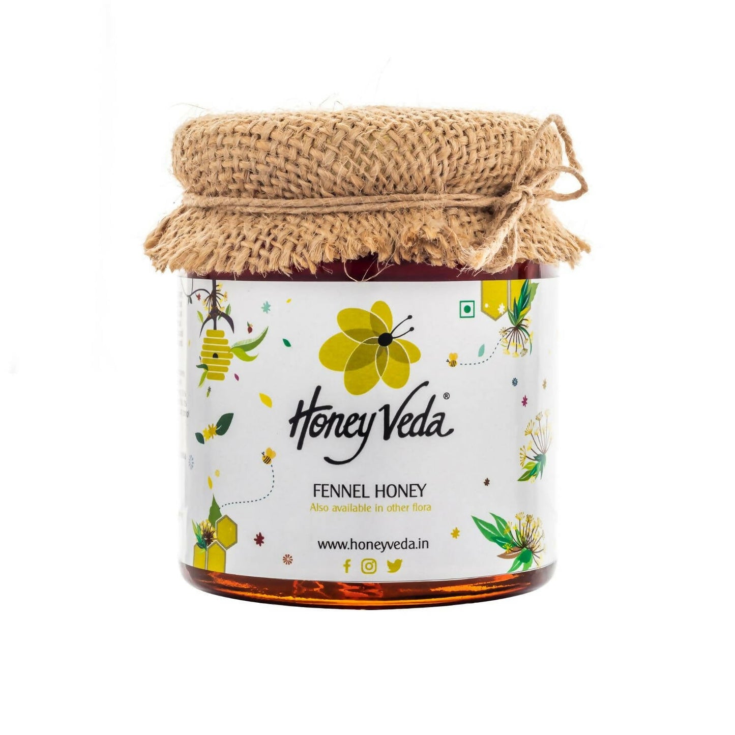 Buy HoneyVeda Premium Raw Fennel Honey from DrMediCart