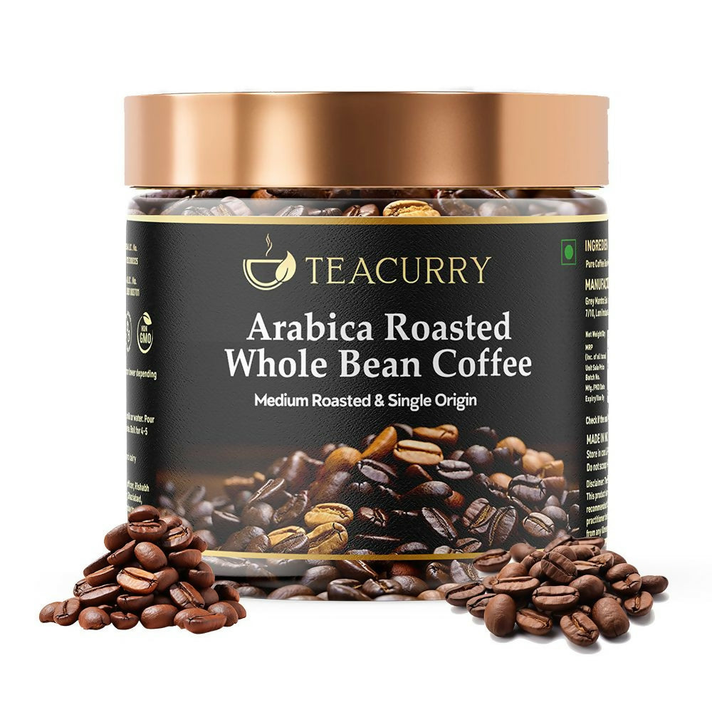 Buy Teacurry Arabica Roasted Coffee Bean (Whole Bean, Medium Roasted) from DrMediCart