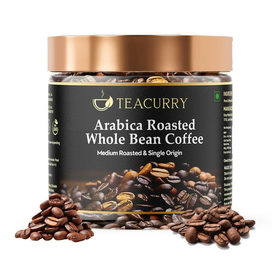 Buy Teacurry Arabica Roasted Coffee Bean (Whole Bean, Medium Roasted) from DrMediCart