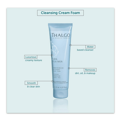Thalgo Cleansing Cream Foam - Cream-to-Foam Face Cleanser