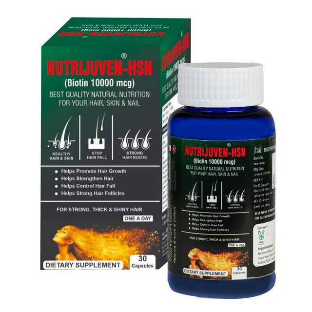 Nutrijuven - Hsn - Biotin 10000 Mcg Capsules