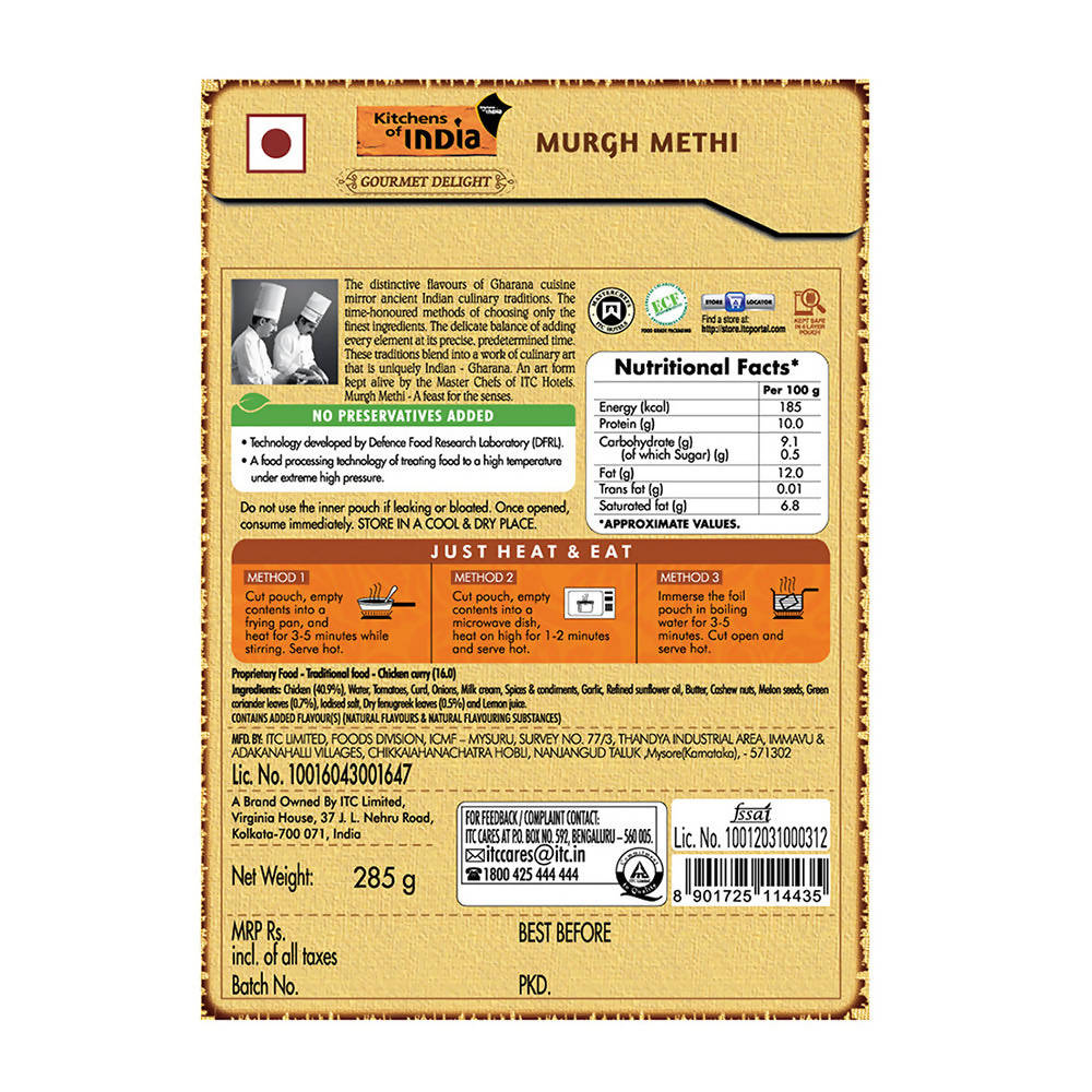 Kitchens of India Murgh Methi
