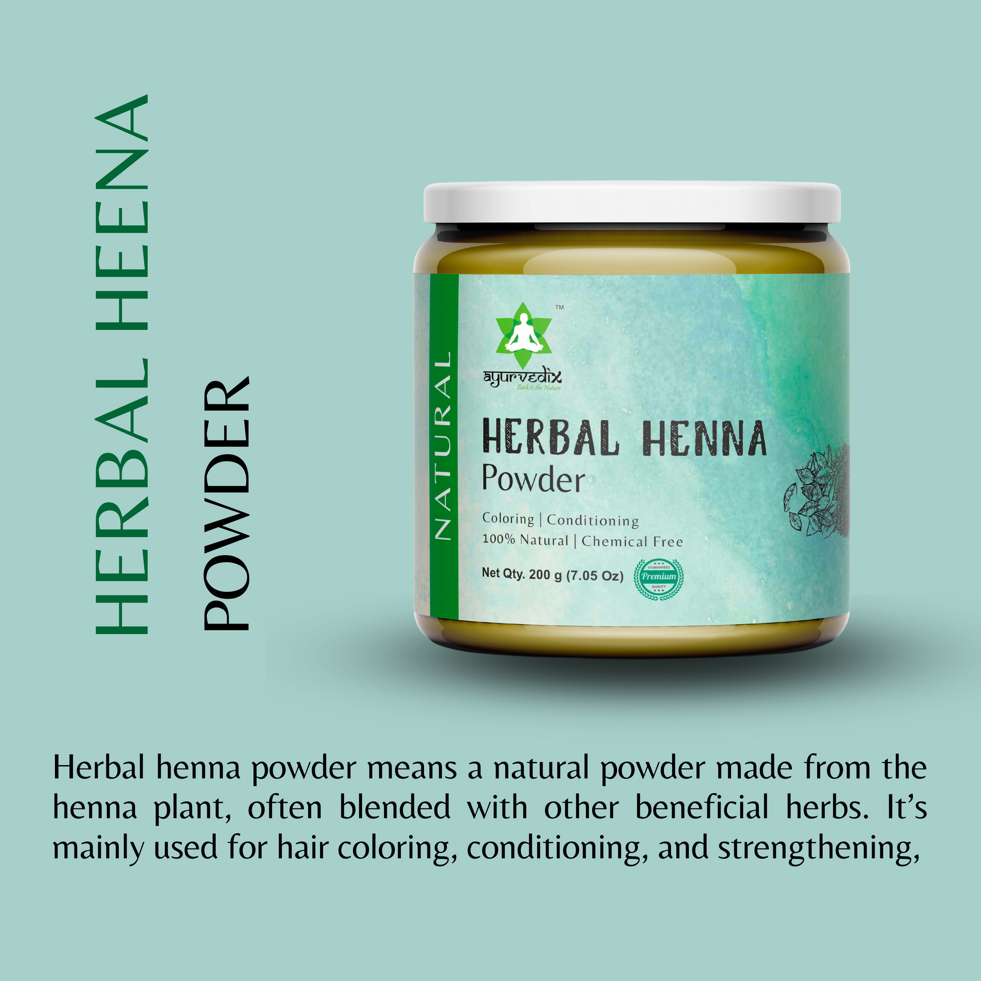 Ayurvedix Herbal Henna Powder