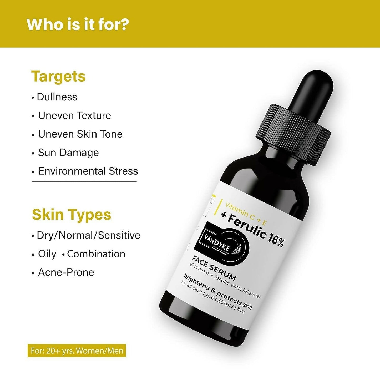 Vandyke Vitamin C + E + Ferulic 16% Face Serum