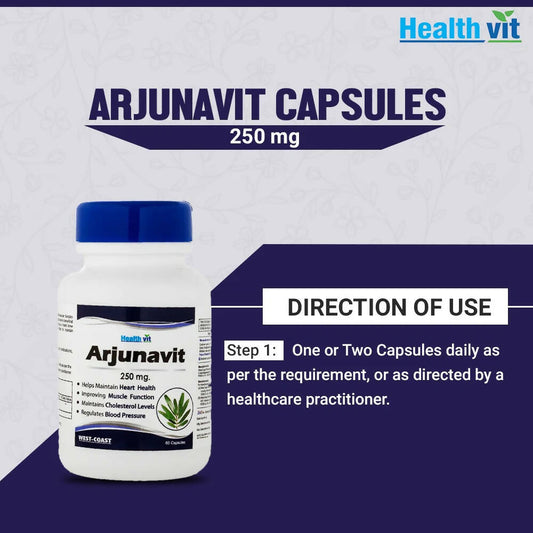 Buy Healthvit Arjunavit Capsules from DrMediCart, Ship from India to USA