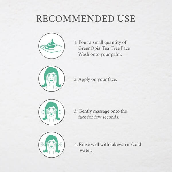 GreenOpia Naturals Tea Tree Face Wash