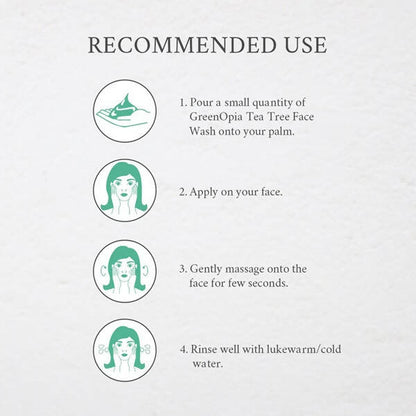 GreenOpia Naturals Tea Tree Face Wash