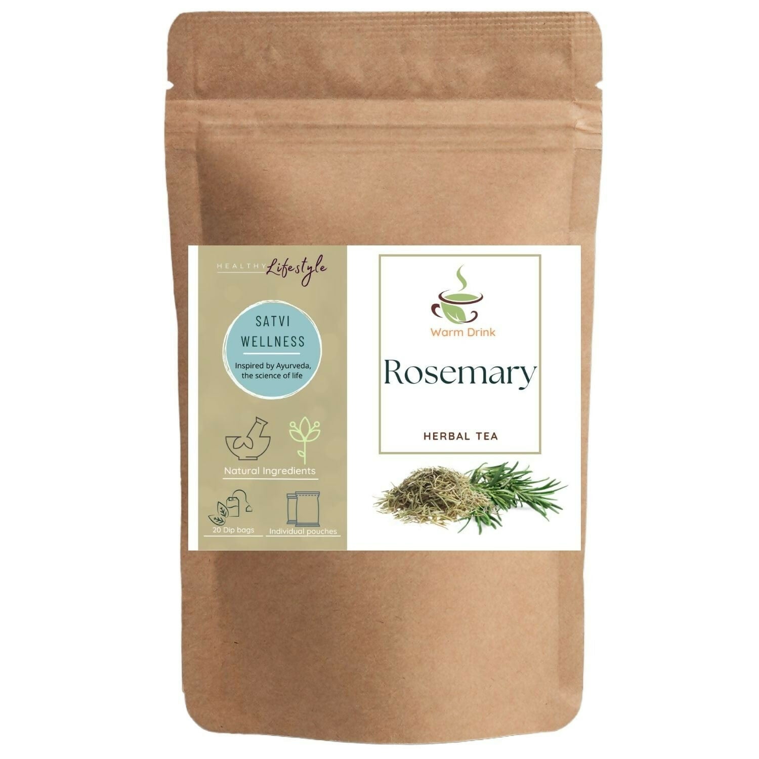 Satvi Wellness Rosemary Tea Bags