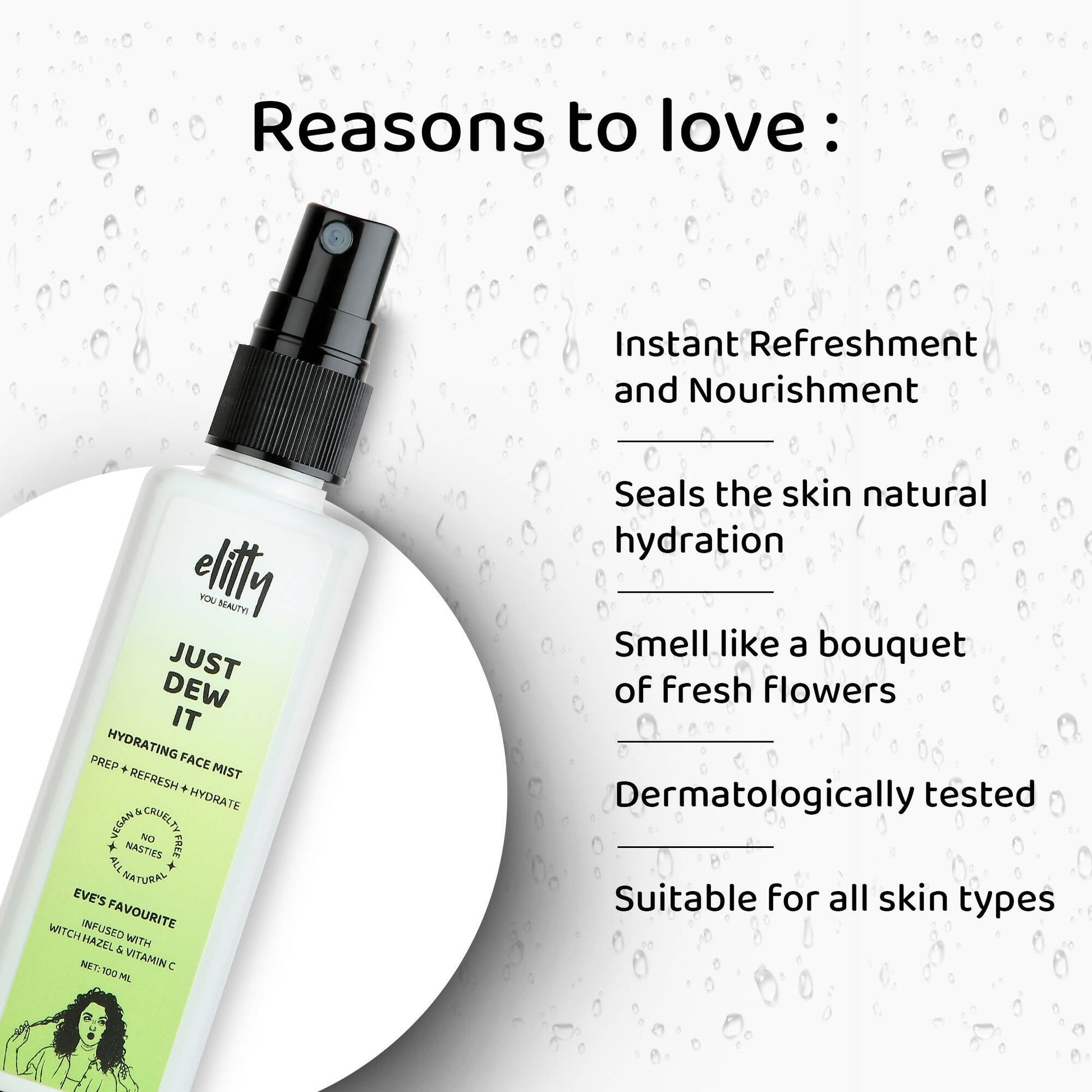 Elitty Just dew it - Hydrating Face Mist - Eve's Favourite - DrMediCart