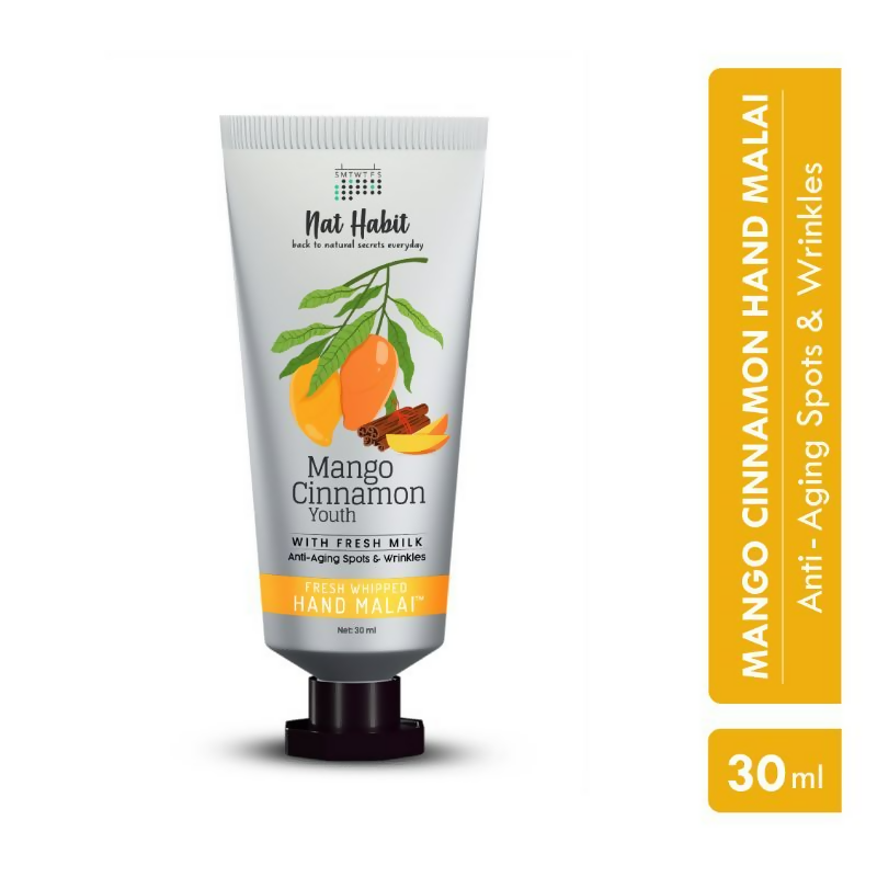 Nat Habit Mango Cinnamon Youth Hand Malai Hand Cream