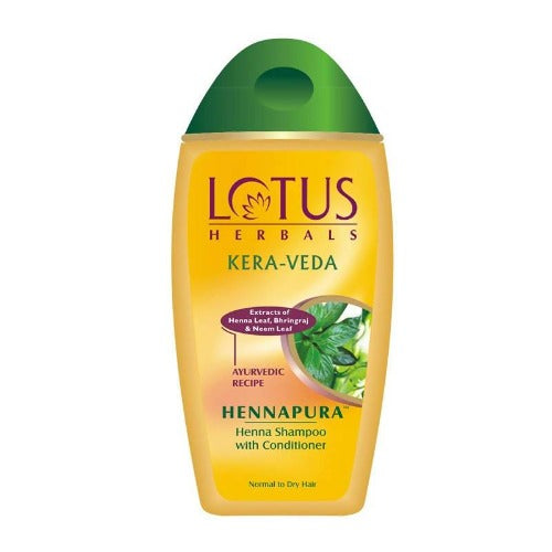 Buy Lotus Herbals Kera-Veda Hennapura Henna Shampoo With Conditioner from DrMediCart, Ship from India to USA