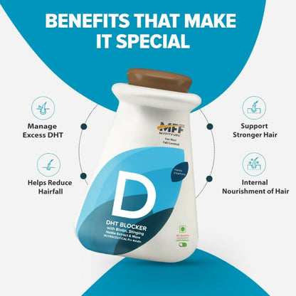 MyFitFuel DHT Blocker Tablets with Biotin & Zinc for Hair Fall Control
