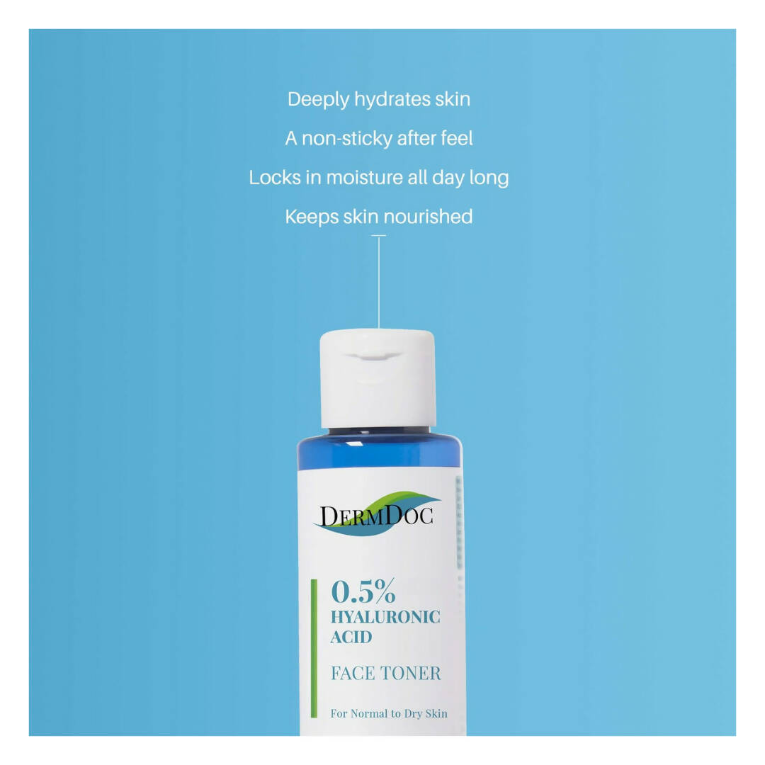 Dermdoc 0.5% Pure Hyaluronic Acid Face Toner for Normal to Dry Skin