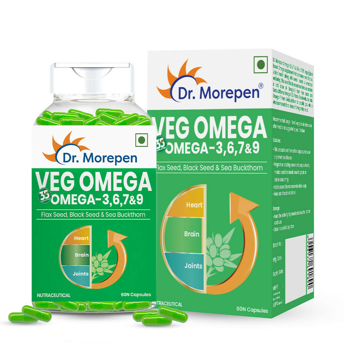 Buy Dr. Morepen Veg-Omega Veg Capsules from DrMediCart, Ship from India to USA