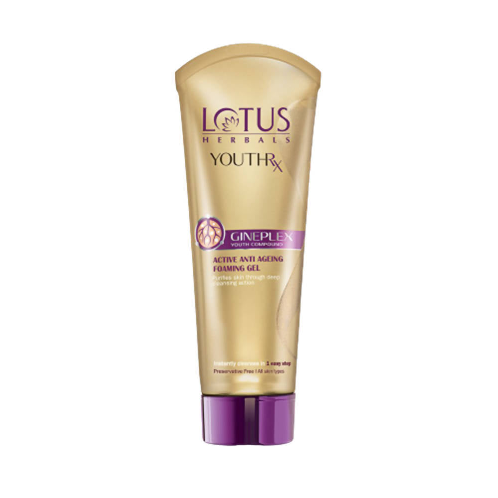 Buy Lotus Herbals YouthRx Gineplex Active Anti Ageing Foaming Gel from DrMediCart, Ship from India to USA