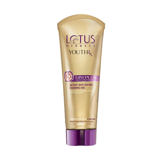 Buy Lotus Herbals YouthRx Gineplex Active Anti Ageing Foaming Gel from DrMediCart, Ship from India to USA