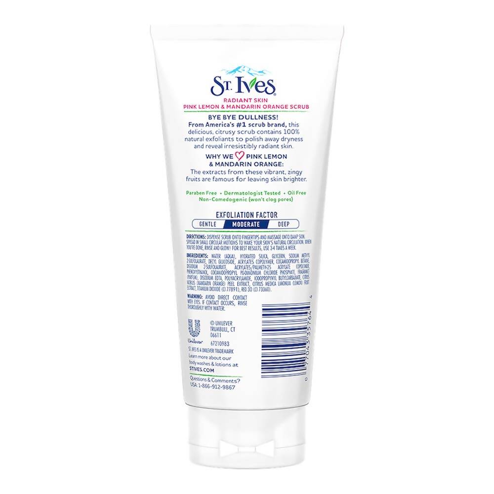 Buy St. Ives Radiant Skin Pink Lemon and Mandarin Orange Scrub from DrMediCart, Ship from India to USA
