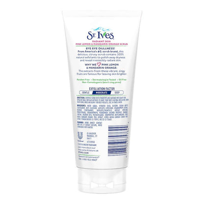 Buy St. Ives Radiant Skin Pink Lemon and Mandarin Orange Scrub from DrMediCart, Ship from India to USA