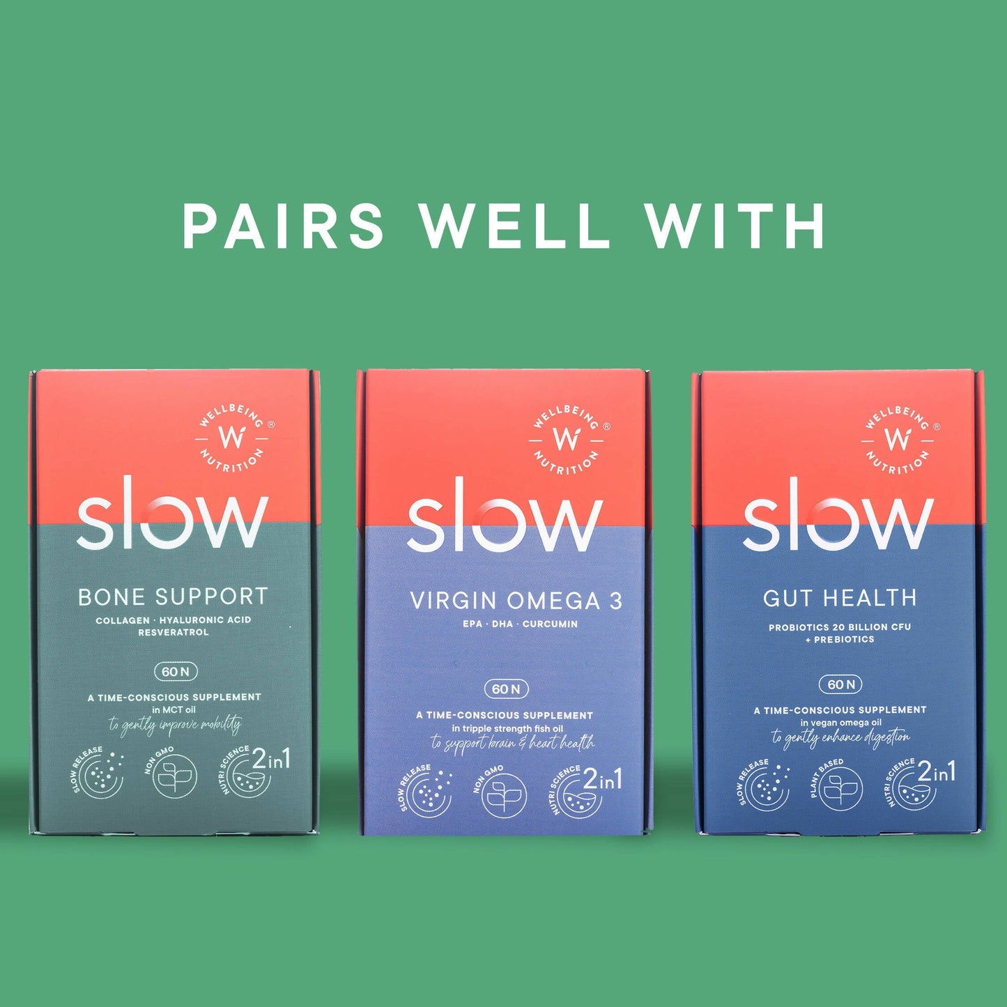 Wellbeing Nutrition Slow | Multivitamin for Him 50+ Capsules - Drmedicart