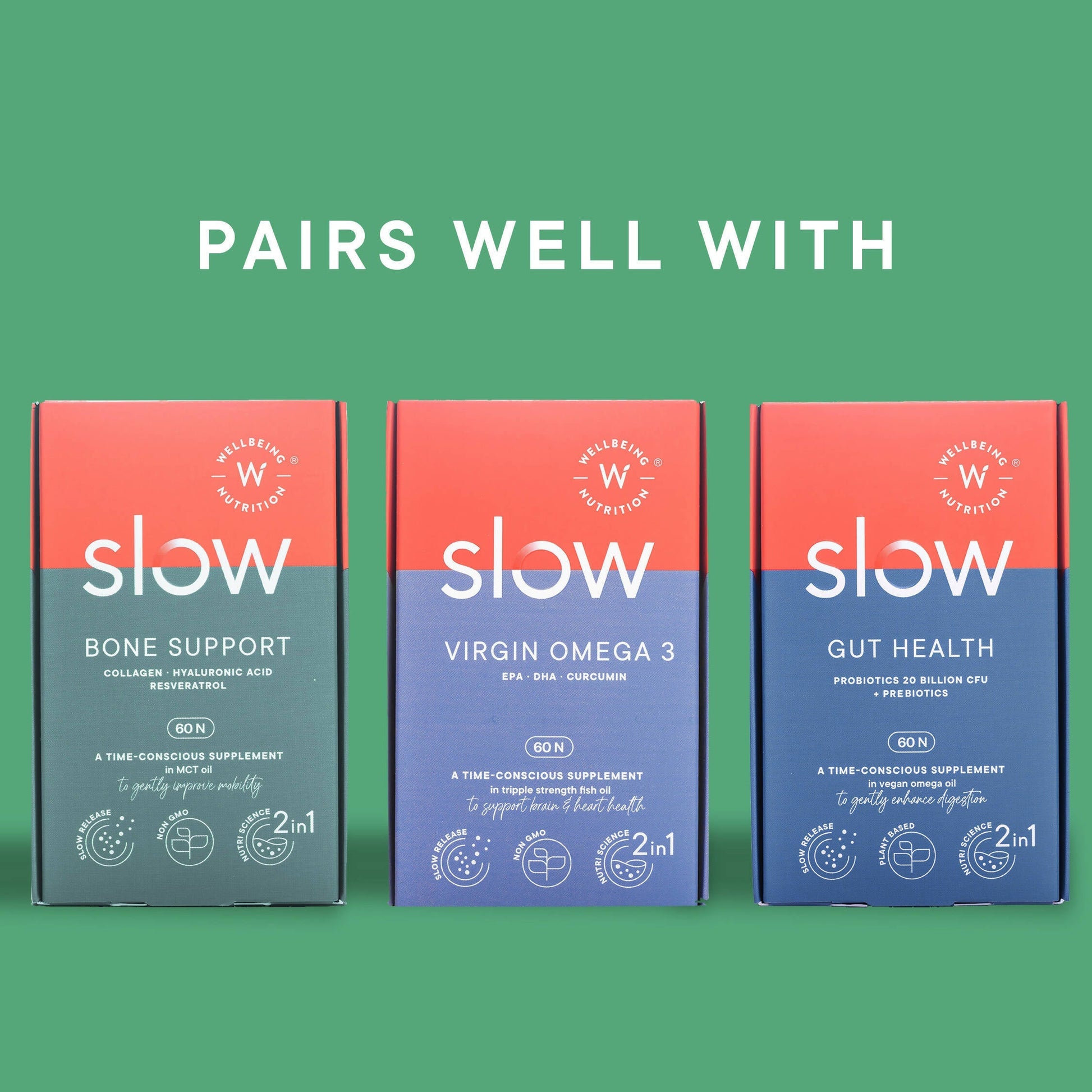 Wellbeing Nutrition Slow | Multivitamin for Him 50+ Capsules - Drmedicart