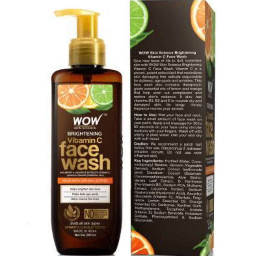 Wow Skin Science Brightening Vitamin C Face Wash - Drmedicart
