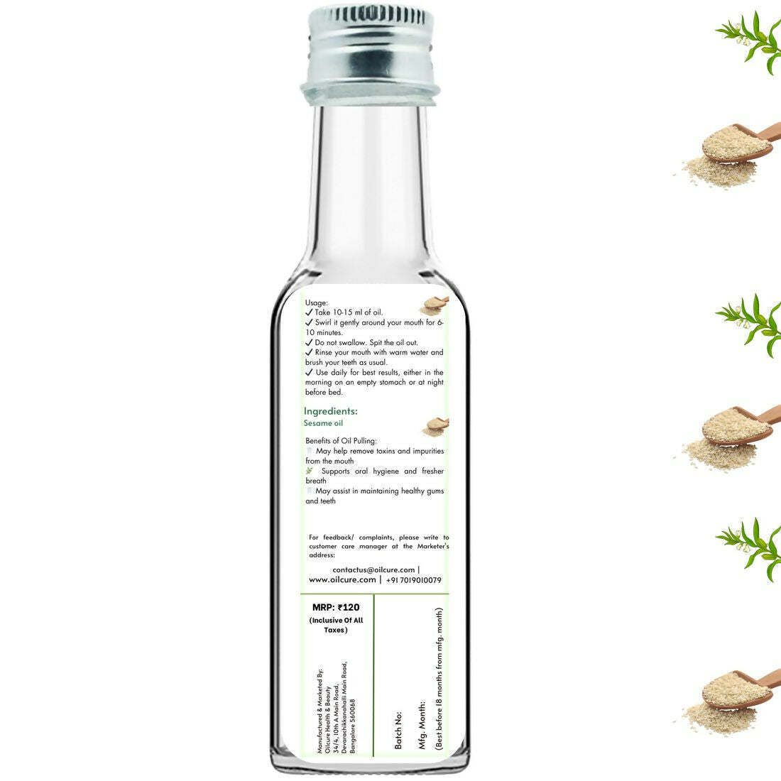 Oilcure Sesame Oil Pulling