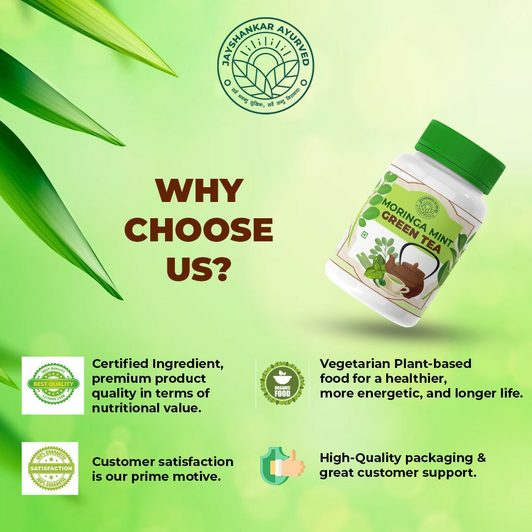 Jayshankar Ayurved Herbal-Mint Green Tea