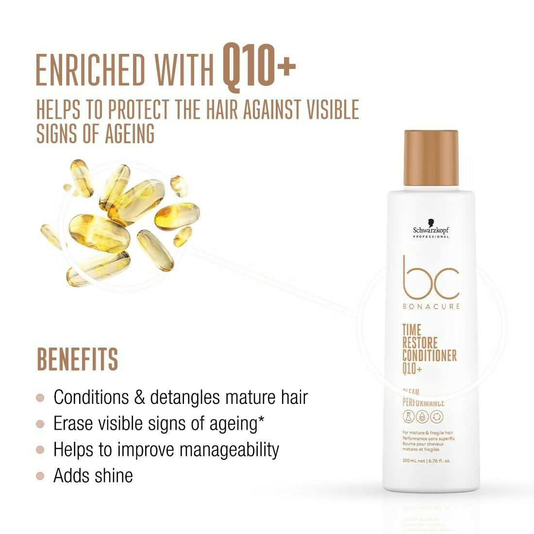 Schwarzkopf Professional New Bonacure Q10+ Time Restore Range Clean Combo - Drmedicart