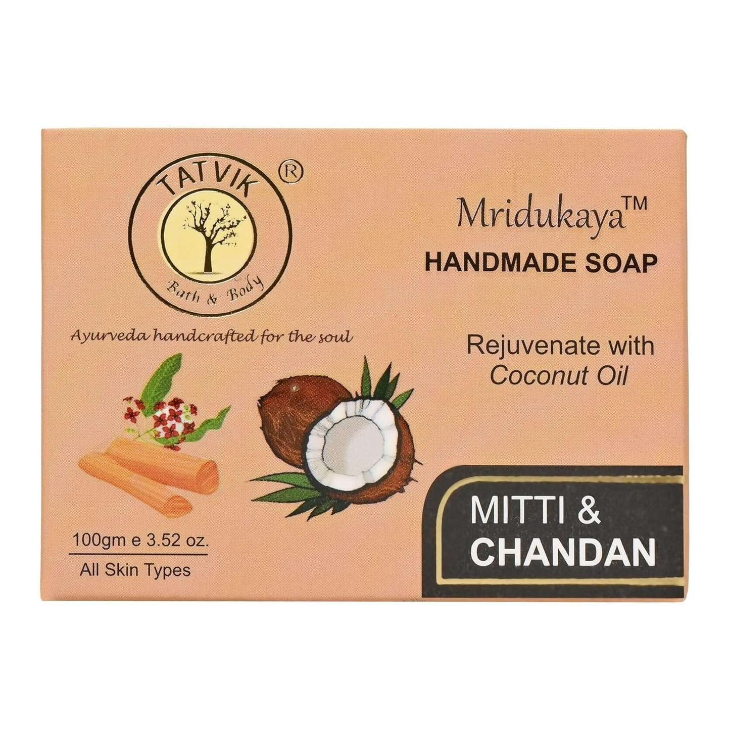 Tatvik Ayurveda Mridukaya Hand Made Soap (Mitti & Chandan)